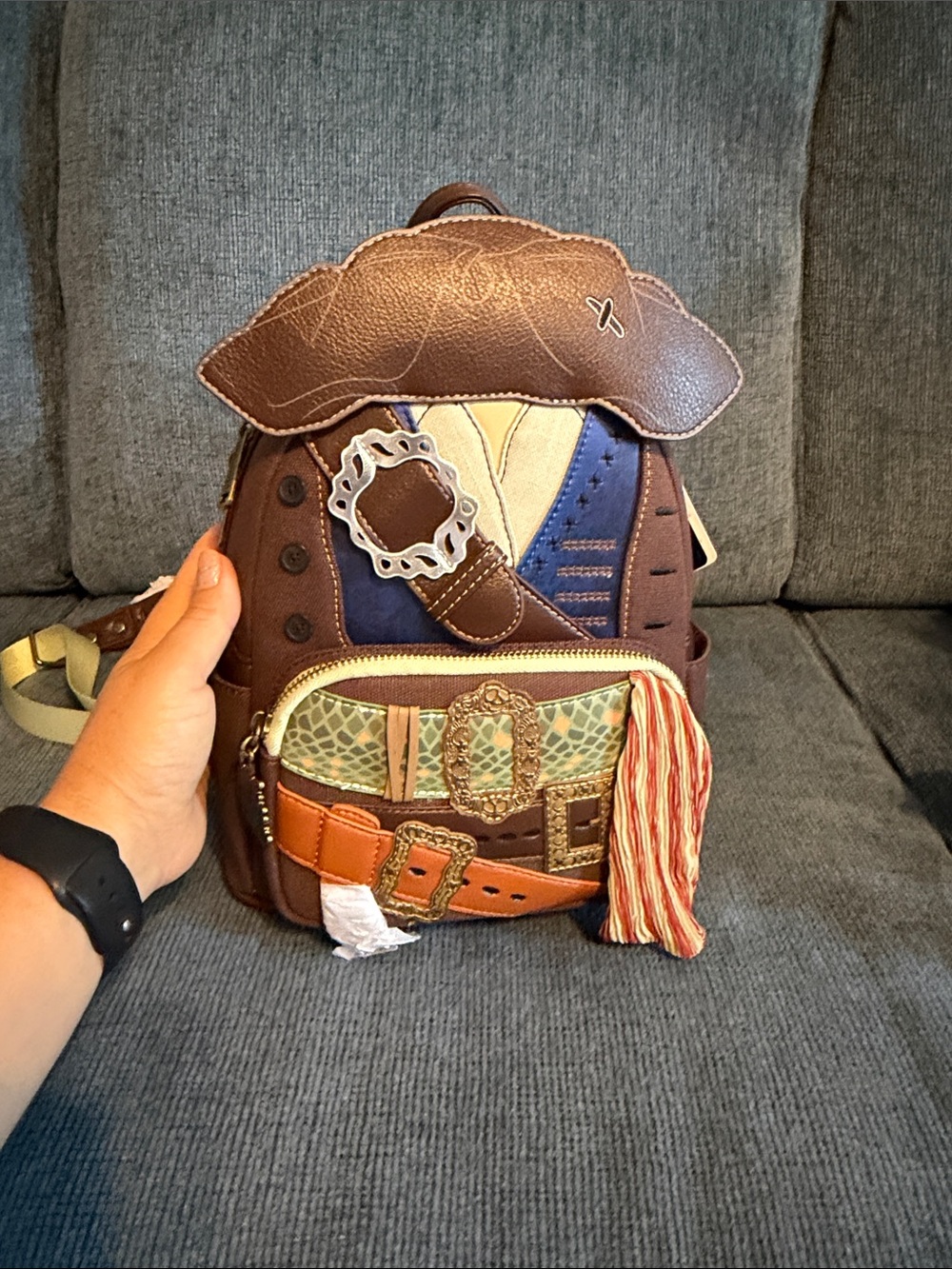 Brown Novelty Pirate Mini Backpack - Men Bags